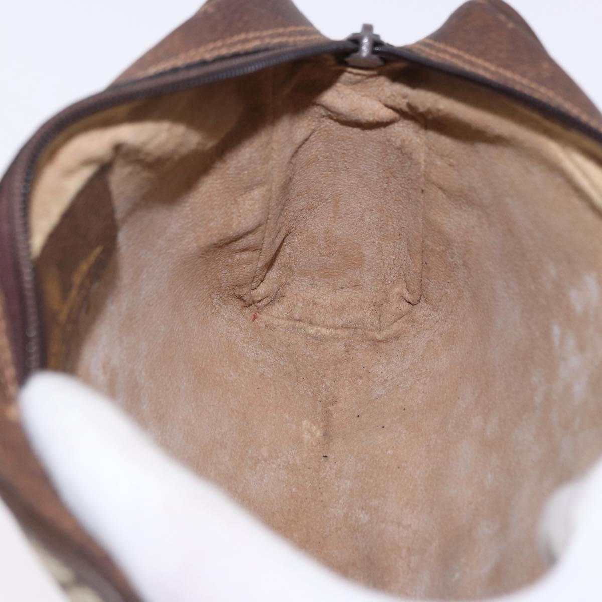 GUCCI GG Supreme Web Sherry Line Clutch Bag PVC Beige 63 014 3553 Auth gh2257
