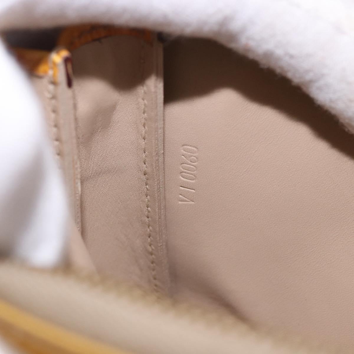 LOUIS VUITTON Monogram Vernis Lexington Accessory Pouch Beige M91010 Auth gh2259