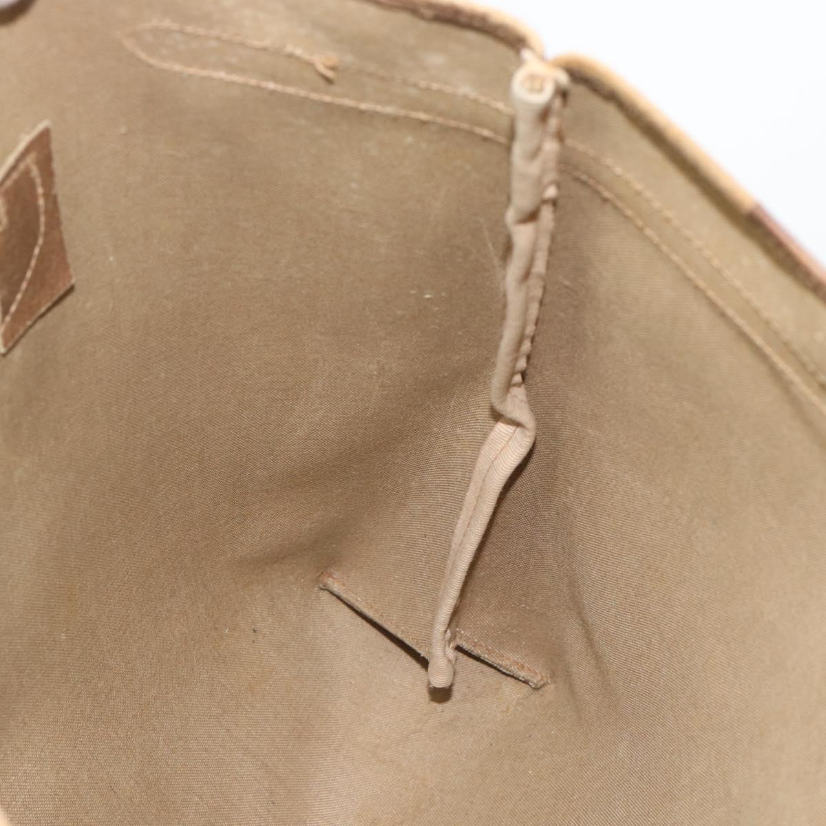 GUCCI GG Supreme Tote Bag PVC Leather Beige Gold Tone 39 02 061 Auth gh2260