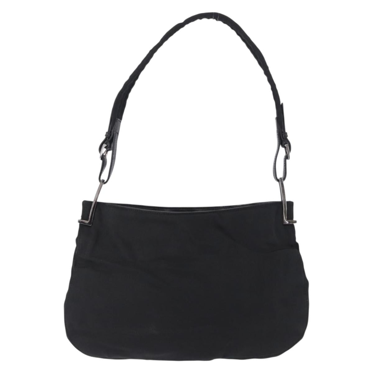 GUCCI Shoulder Bag Canvas Black 001 3193 Auth gh2266