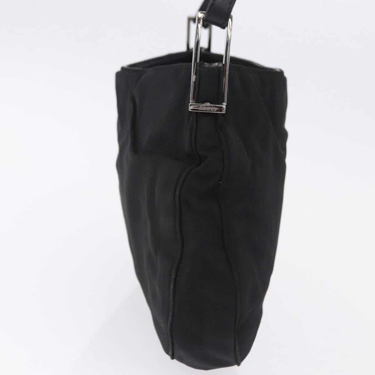 GUCCI Shoulder Bag Canvas Black 001 3193 Auth gh2266
