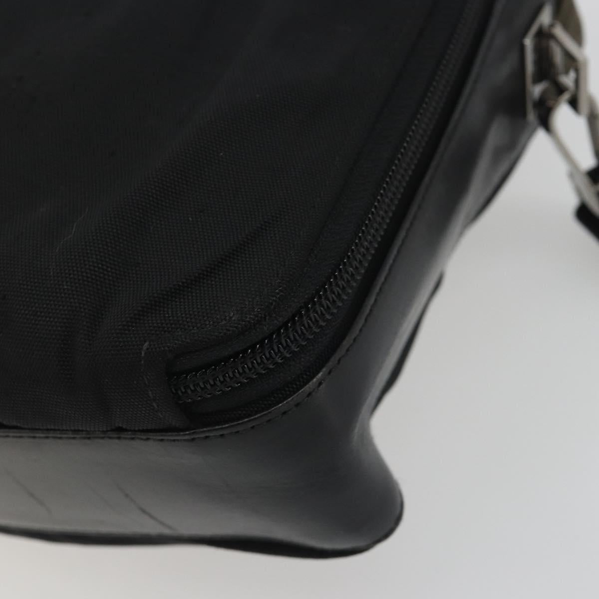 GUCCI Shoulder Bag Canvas Black Silver 001 3294 Auth gh2268