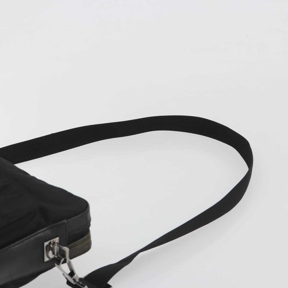 GUCCI Shoulder Bag Canvas Black Silver 001 3294 Auth gh2268