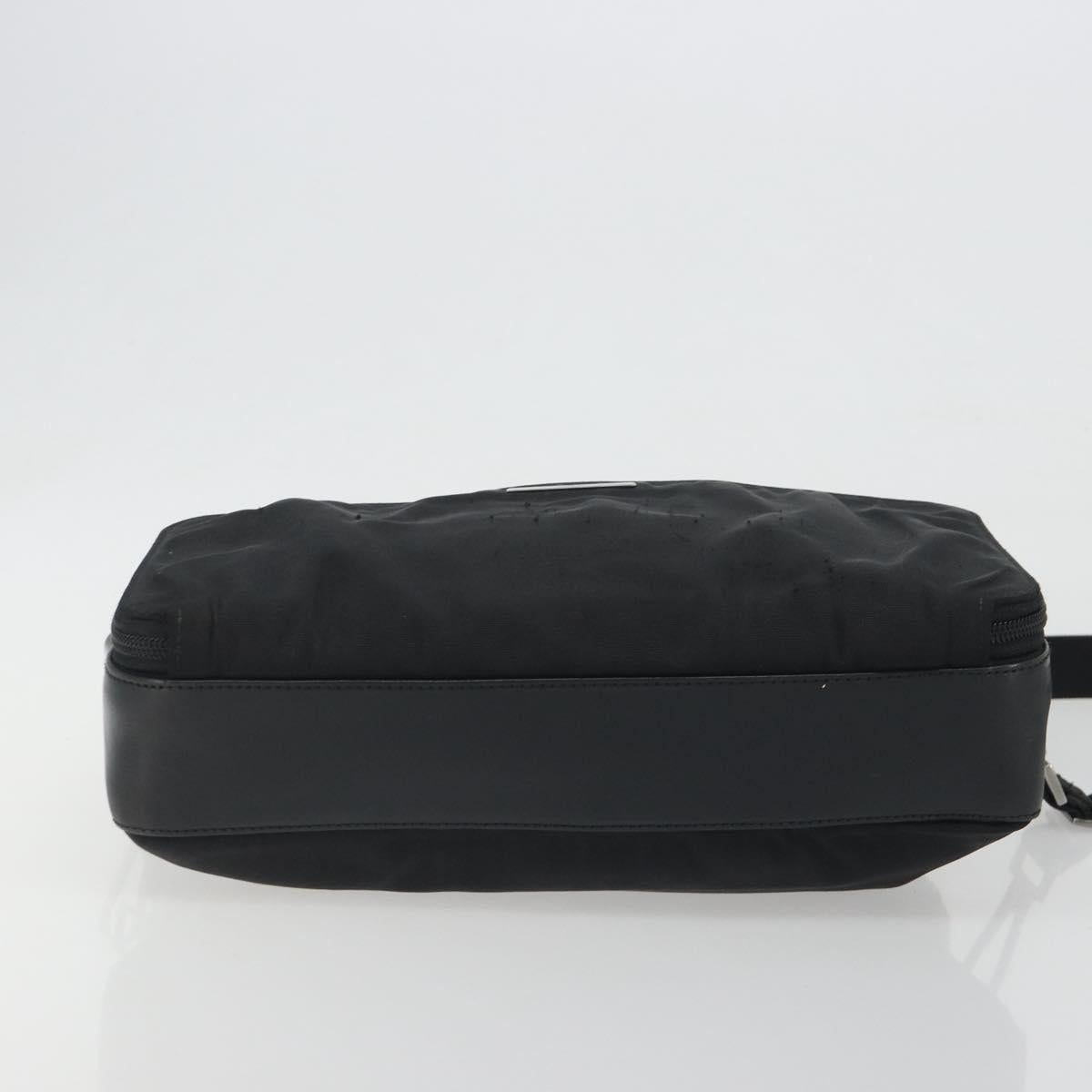 GUCCI Shoulder Bag Canvas Black Silver 001 3294 Auth gh2268