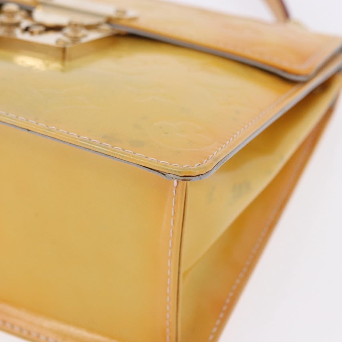 LOUIS VUITTON Monogram Vernis Spring street Hand Bag Gris M91029 LV Auth gh2277