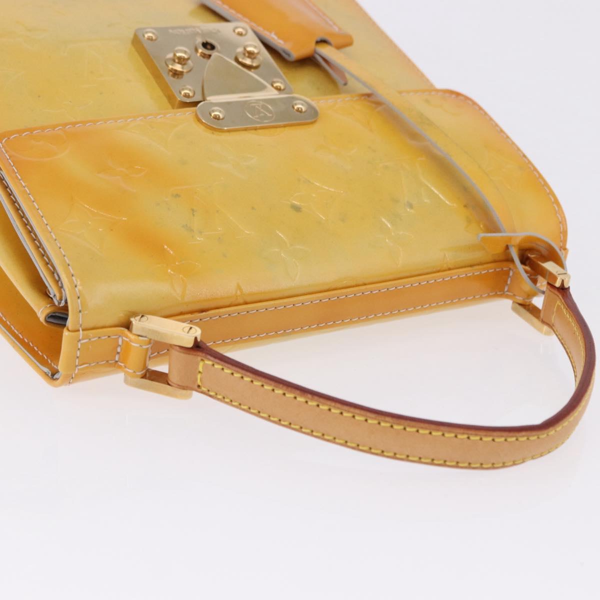 LOUIS VUITTON Monogram Vernis Spring street Hand Bag Gris M91029 LV Auth gh2277