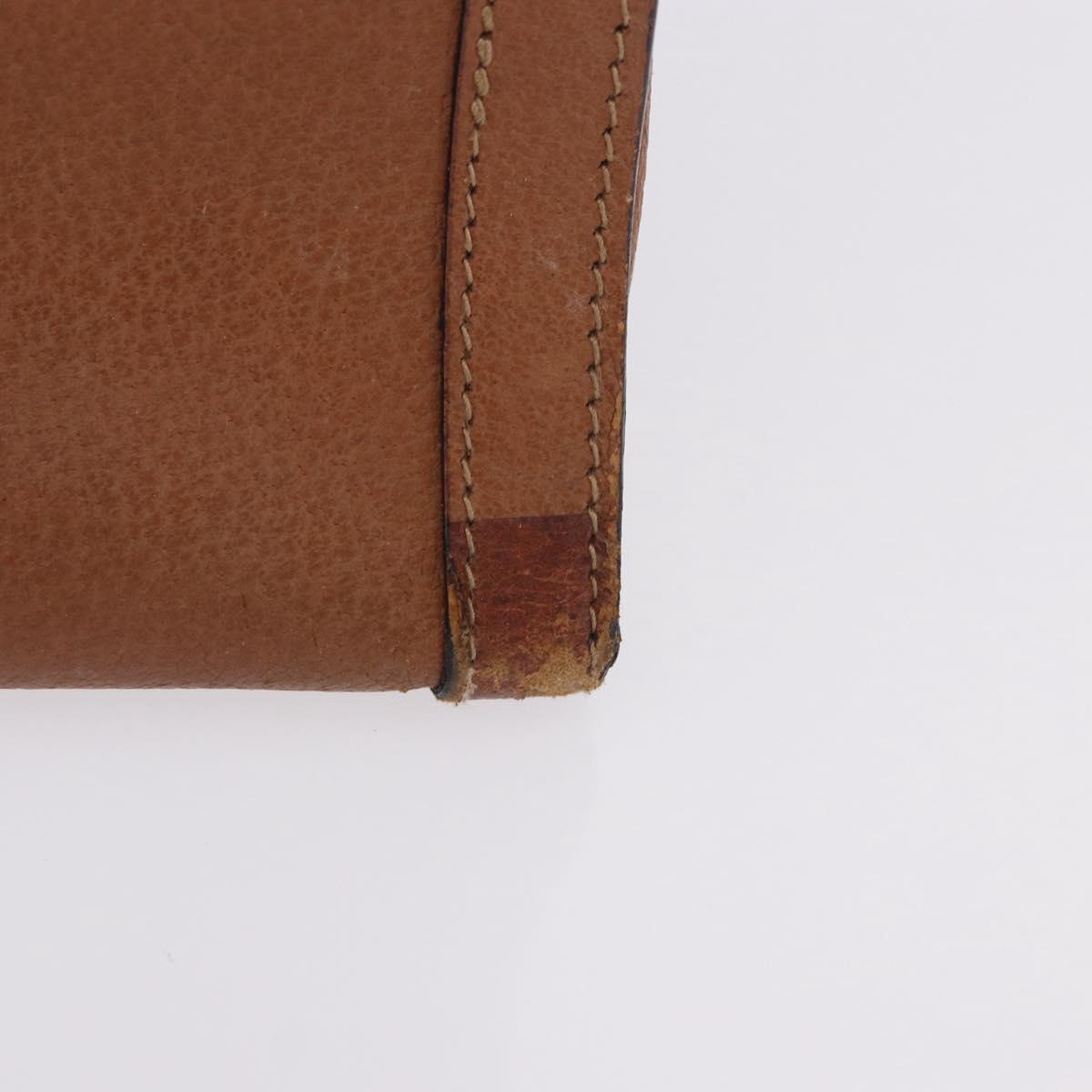 GUCCI Bamboo Hand Bag Leather Brown Gold Tone 002 2853 0260 0 Auth gh2279