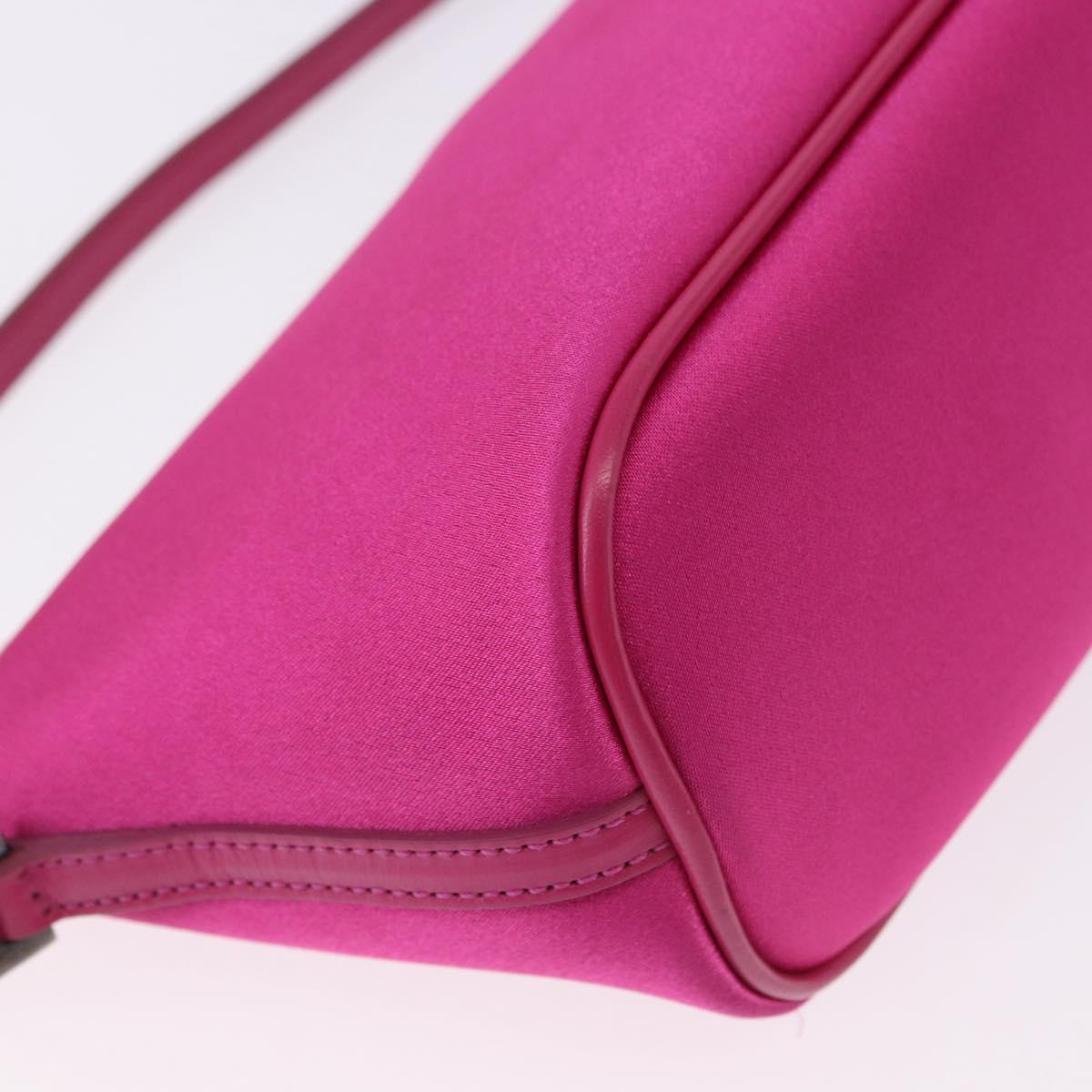 GUCCI Accessory Pouch Canvas Pink Silver 039 1103 Auth gh2280A