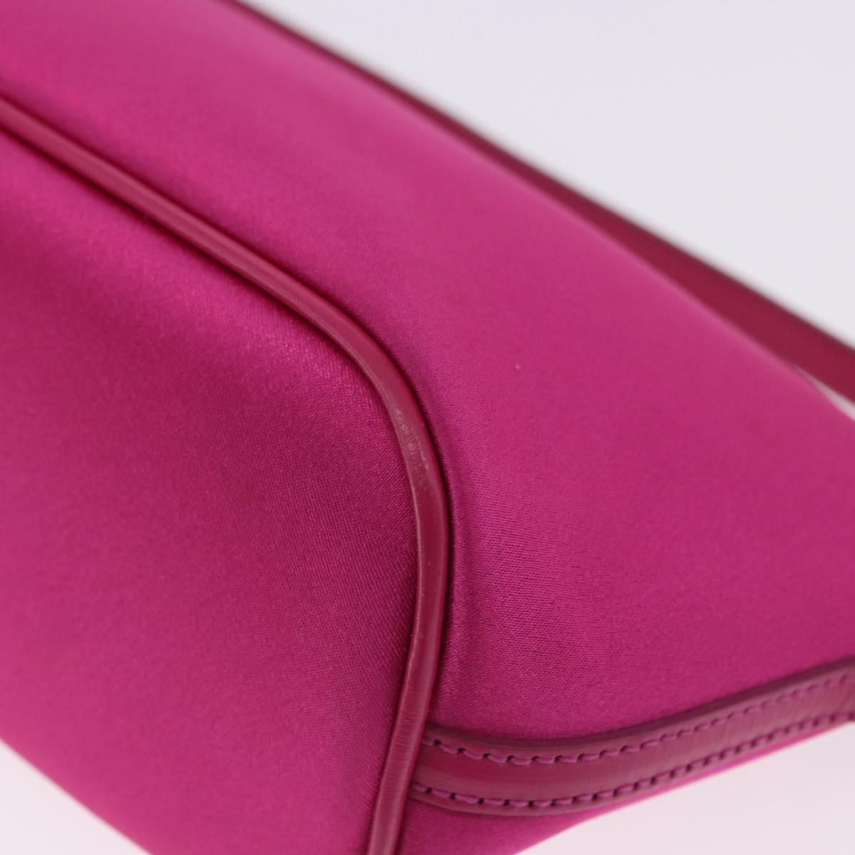 GUCCI Accessory Pouch Canvas Pink Silver 039 1103 Auth gh2280A