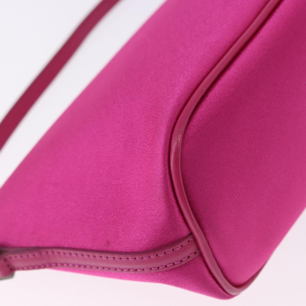 GUCCI Accessory Pouch Canvas Pink Silver 039 1103 Auth gh2280A
