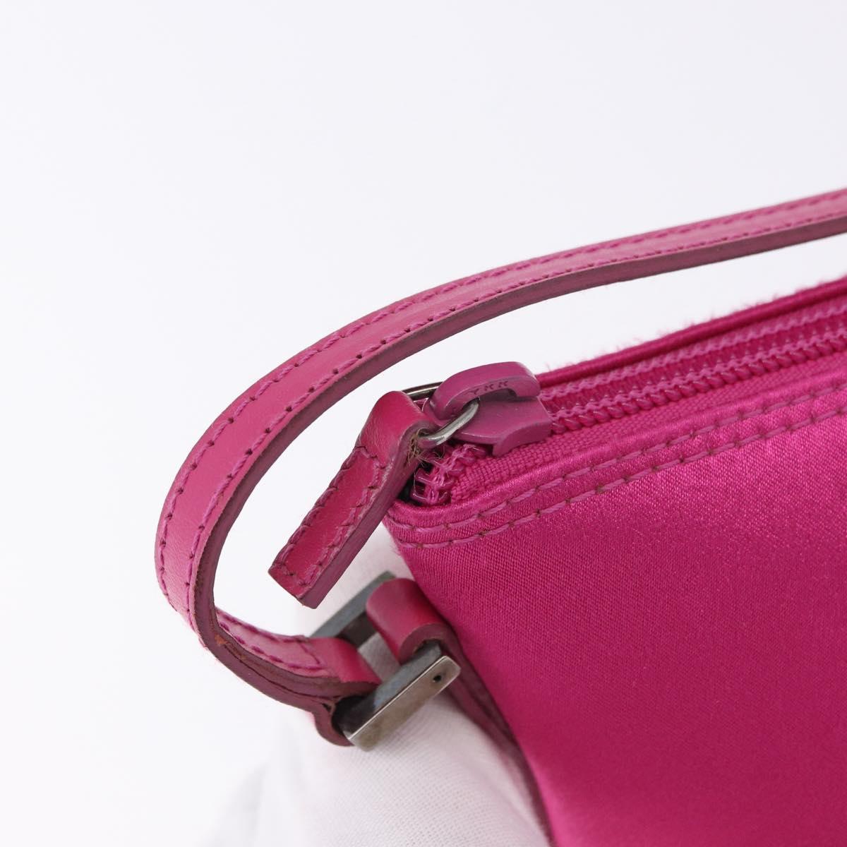 GUCCI Accessory Pouch Canvas Pink Silver 039 1103 Auth gh2280A