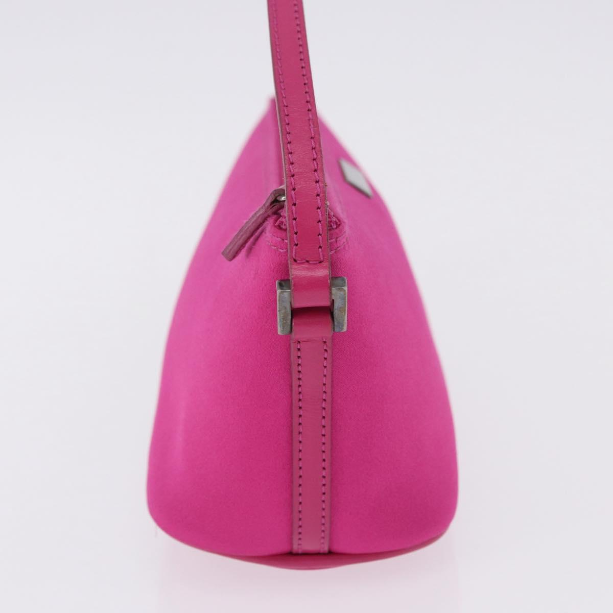 GUCCI Accessory Pouch Canvas Pink Silver 039 1103 Auth gh2280A