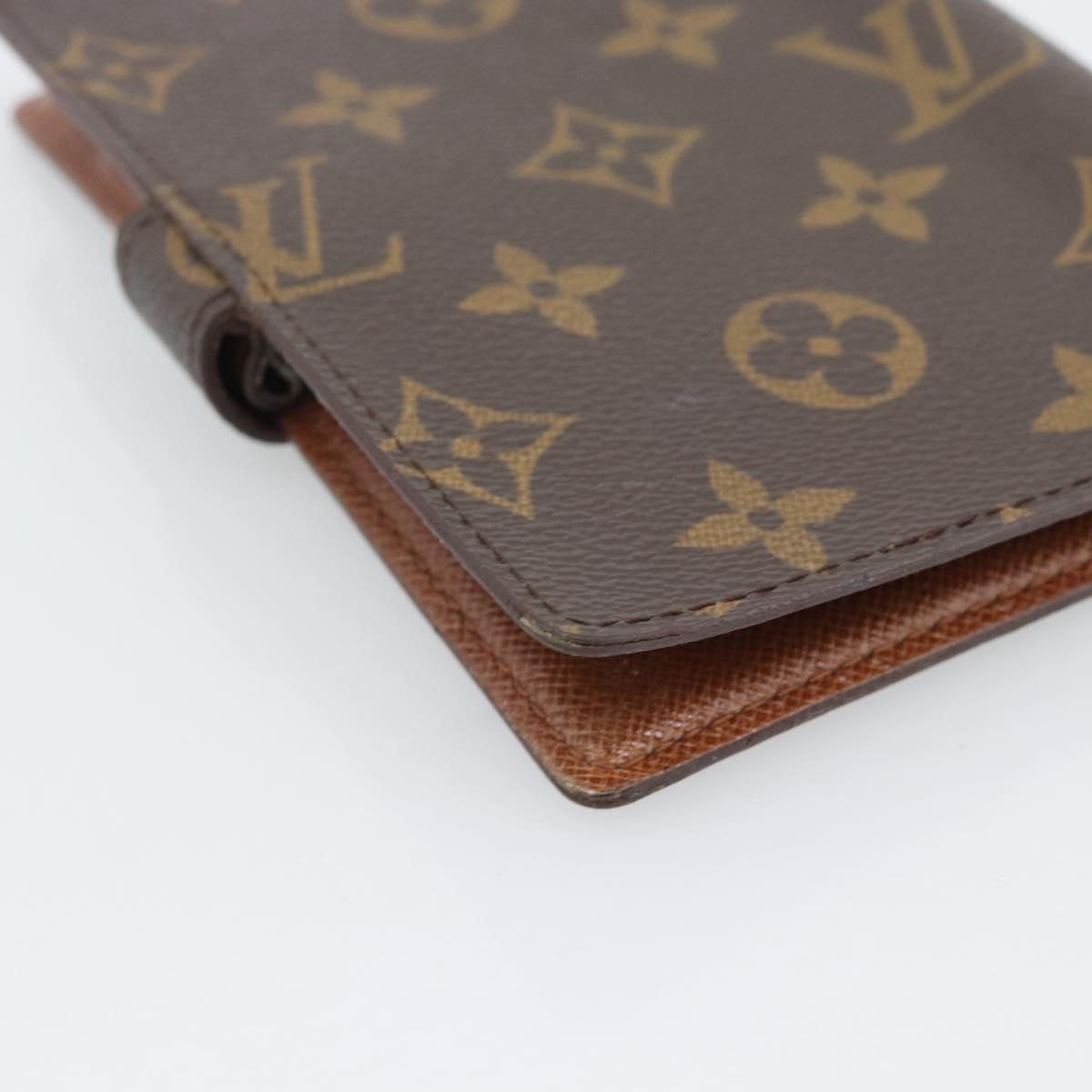 LOUIS VUITTON Monogram Agenda PM Day Planner Cover R20005 LV Auth gh2281