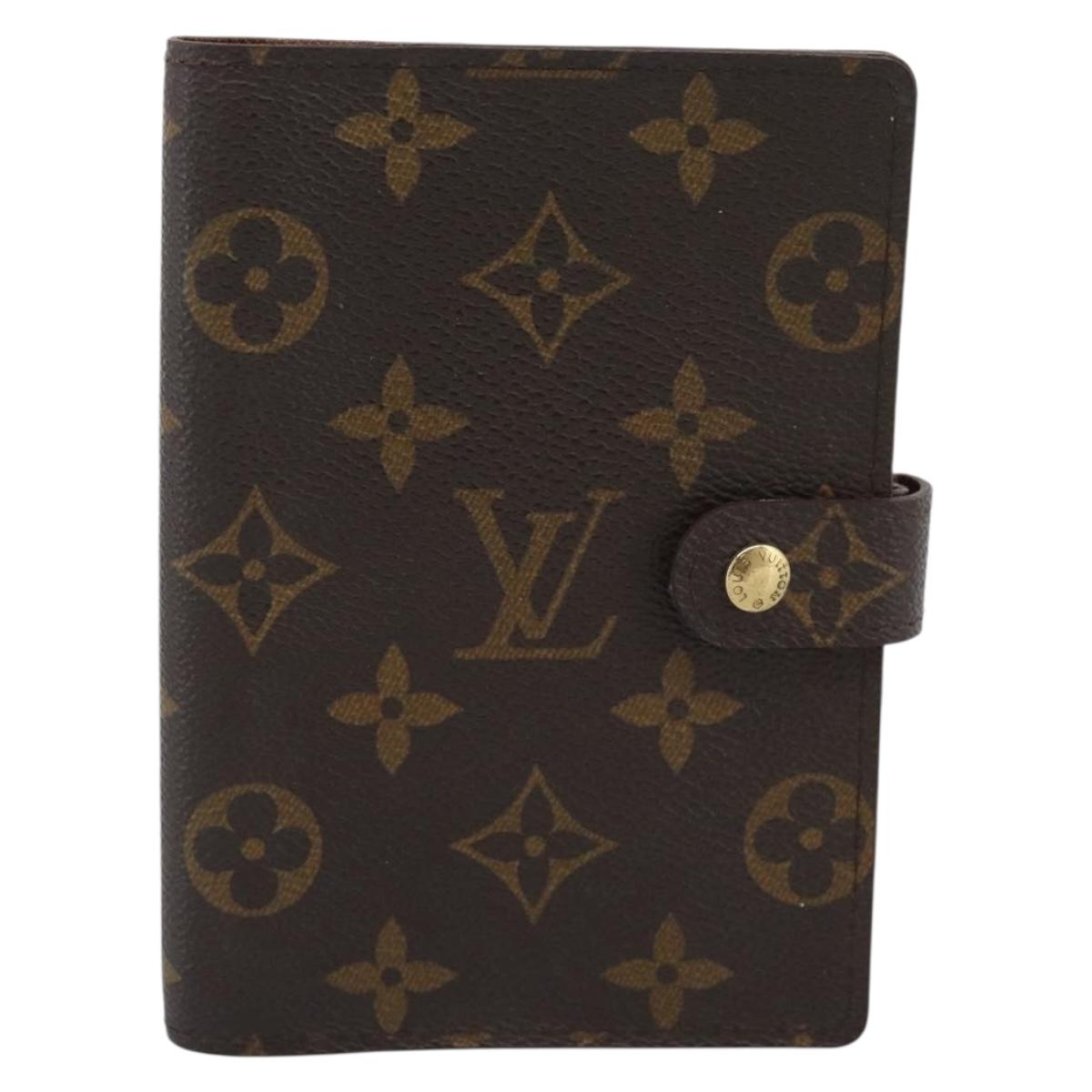 LOUIS VUITTON Monogram Agenda PM Day Planner Cover R20005 LV Auth gh2281