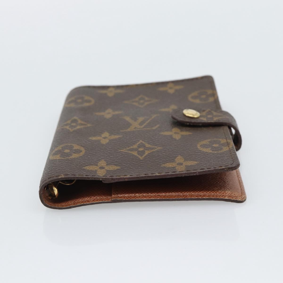LOUIS VUITTON Monogram Agenda PM Day Planner Cover R20005 LV Auth gh2281