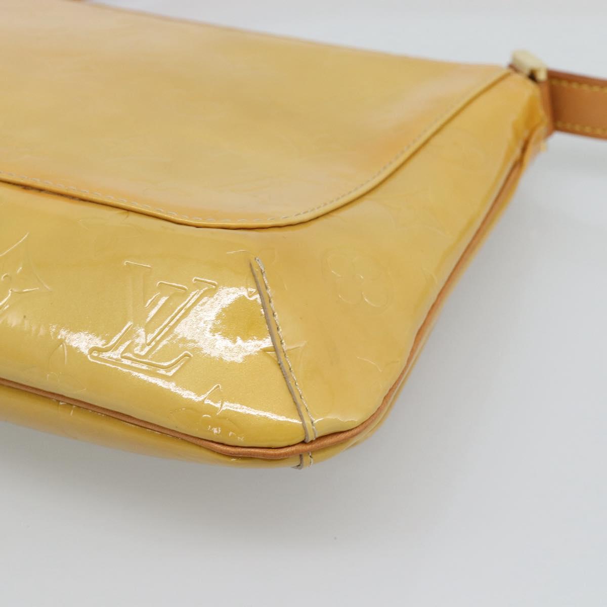LOUIS VUITTON Monogram Vernis Thompson Street Bag Beige M91301 LV Auth gh2282A
