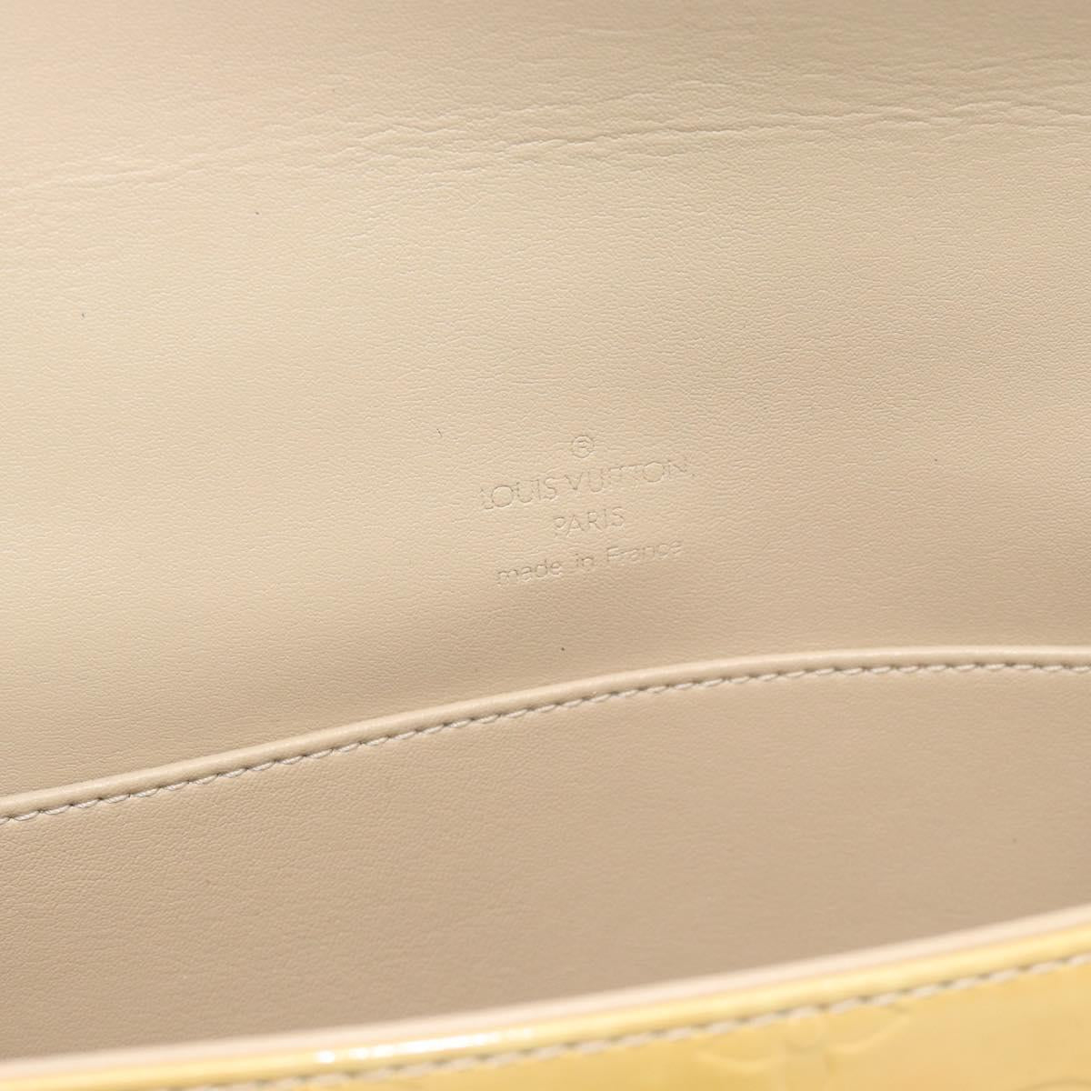 LOUIS VUITTON Monogram Vernis Thompson Street Bag Beige M91301 LV Auth gh2282A