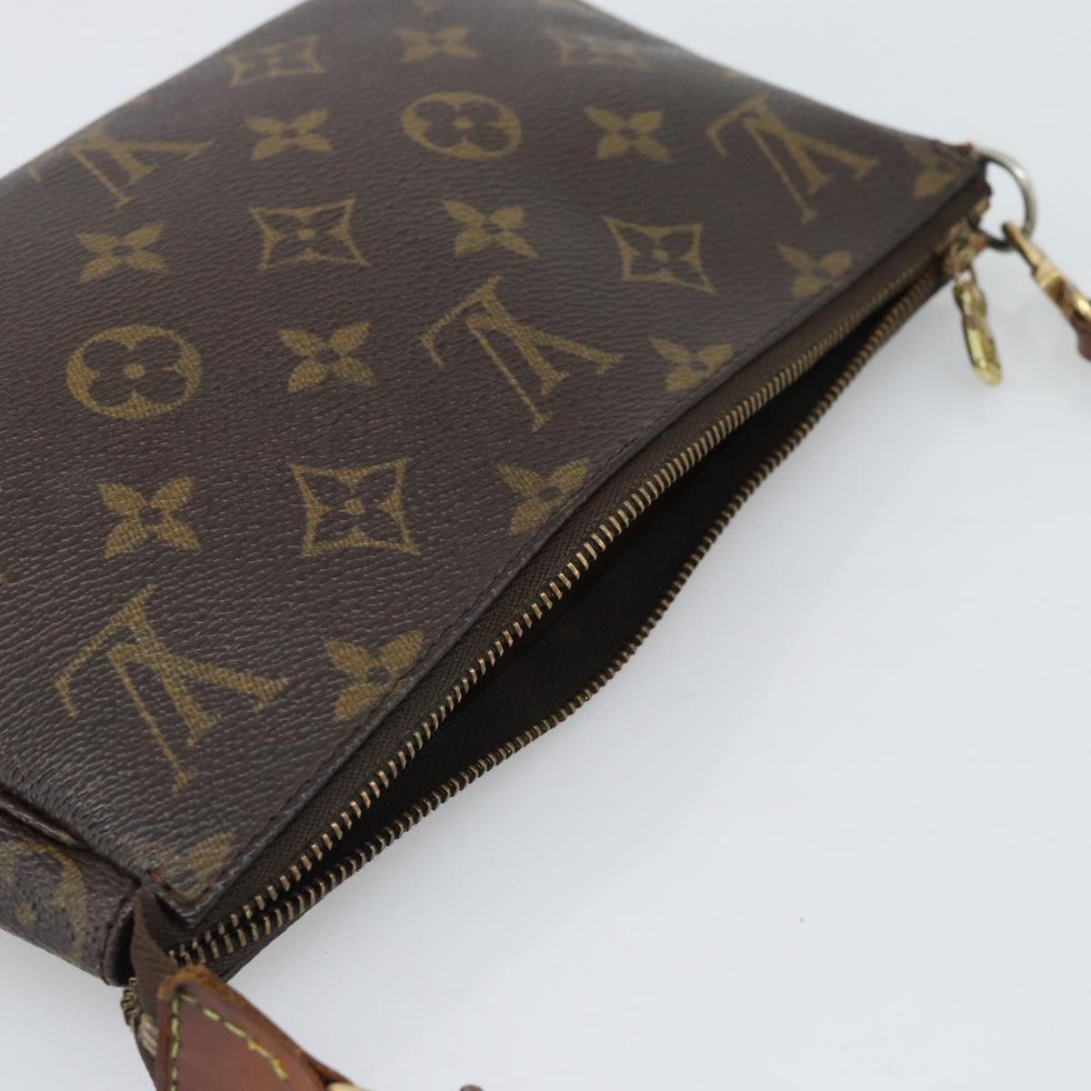 LOUIS VUITTON Monogram Pochette Accessoires Pouch M51980 LV Auth gh2289