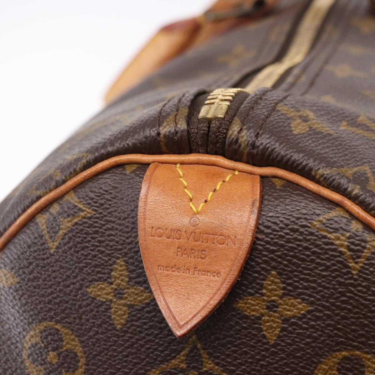 LOUIS VUITTON Monogram Keepall 55 Boston Bag M41424 LV Auth gh2293