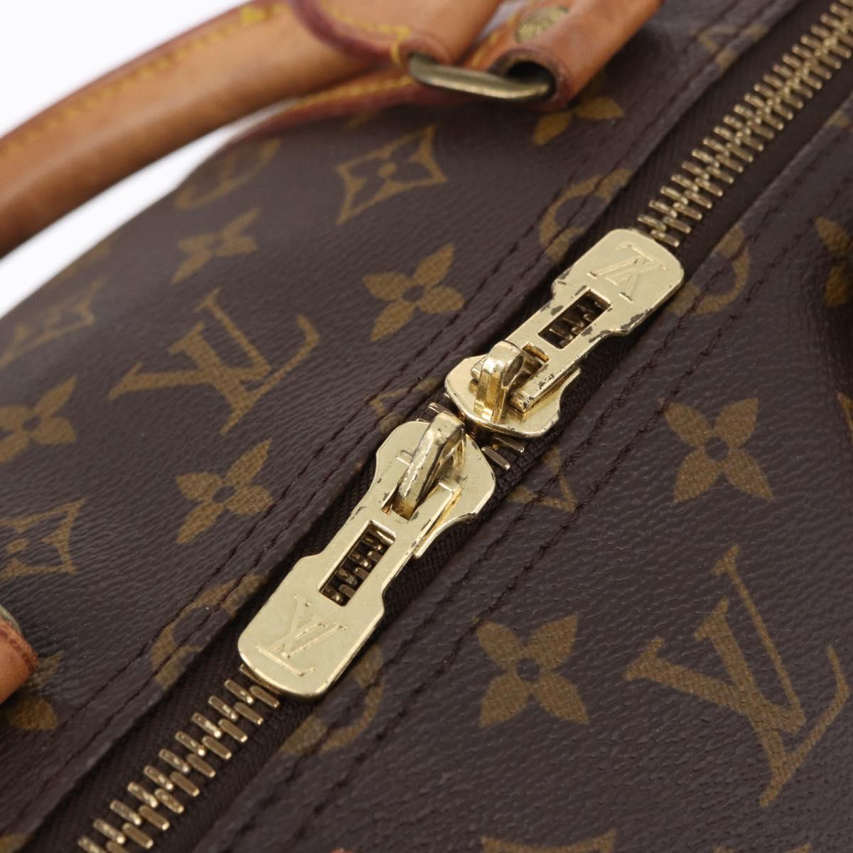 LOUIS VUITTON Monogram Keepall 55 Boston Bag M41424 LV Auth gh2293