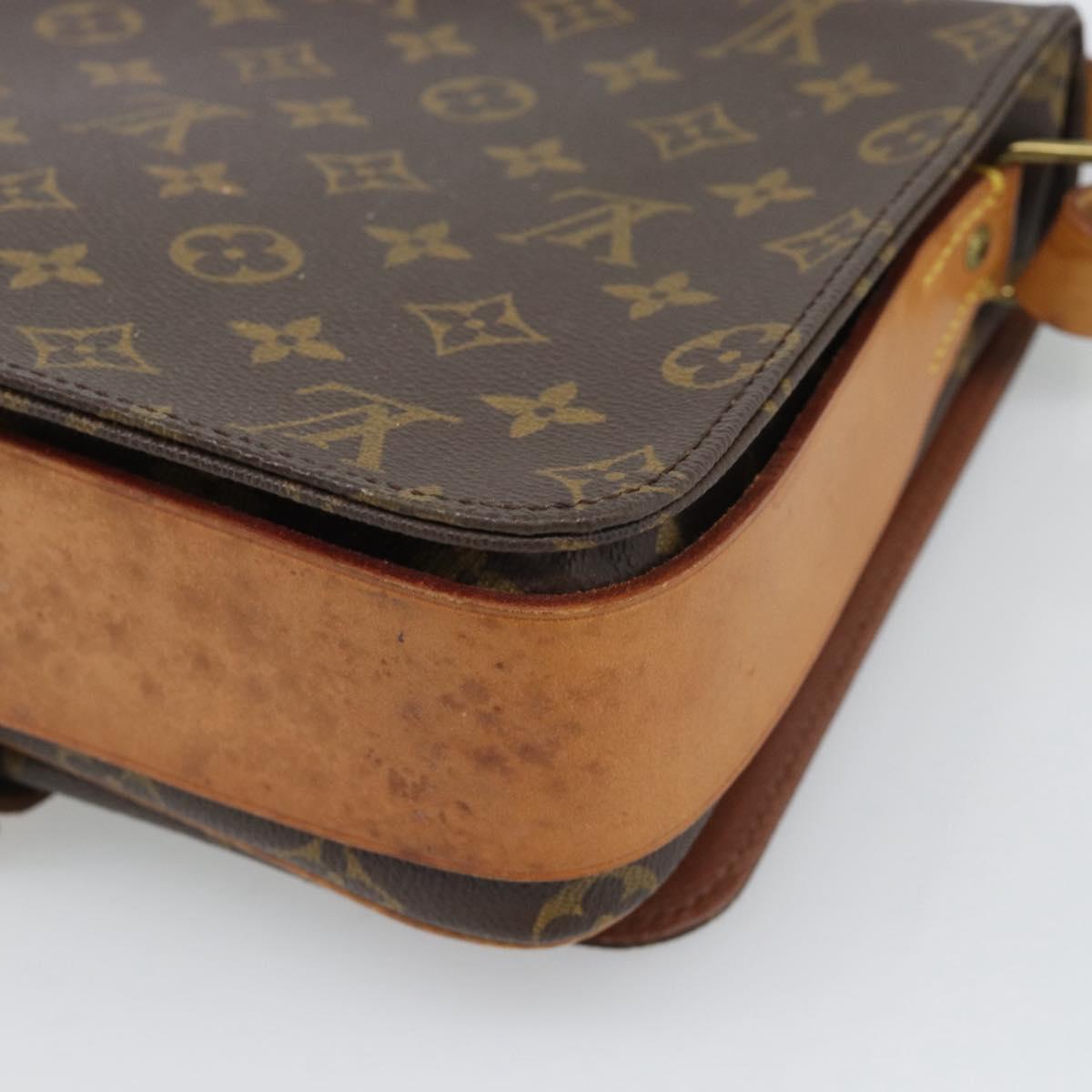 LOUIS VUITTON Monogram Cartouchiere GM Shoulder Bag M51252 LV Auth gh2296