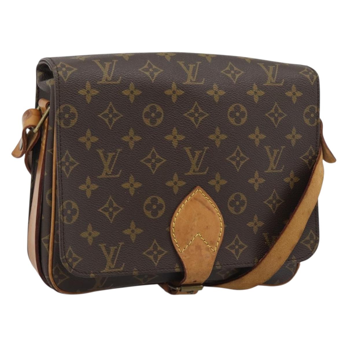 LOUIS VUITTON Monogram Cartouchiere GM Shoulder Bag M51252 LV Auth gh2296