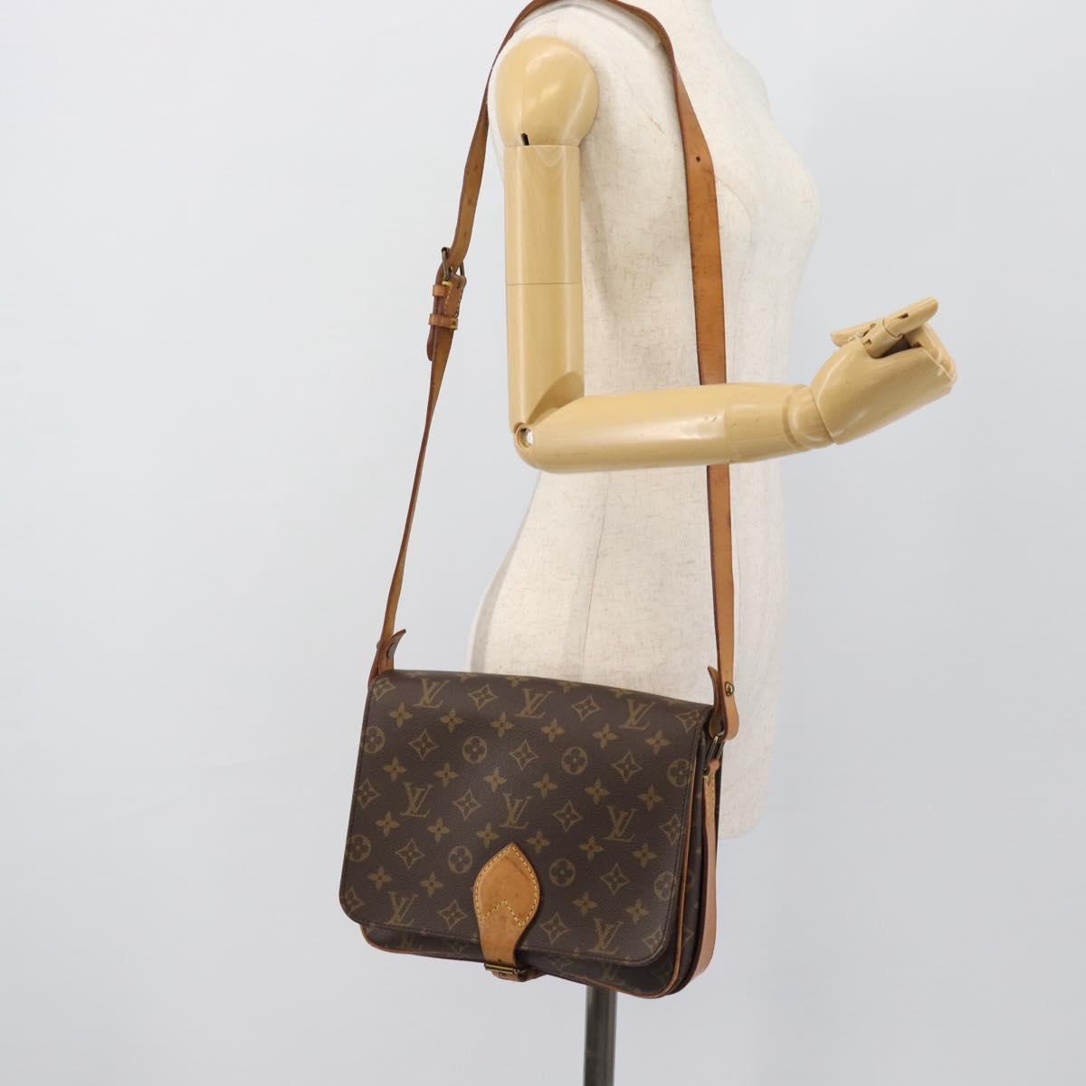 LOUIS VUITTON Monogram Cartouchiere GM Shoulder Bag M51252 LV Auth gh2296