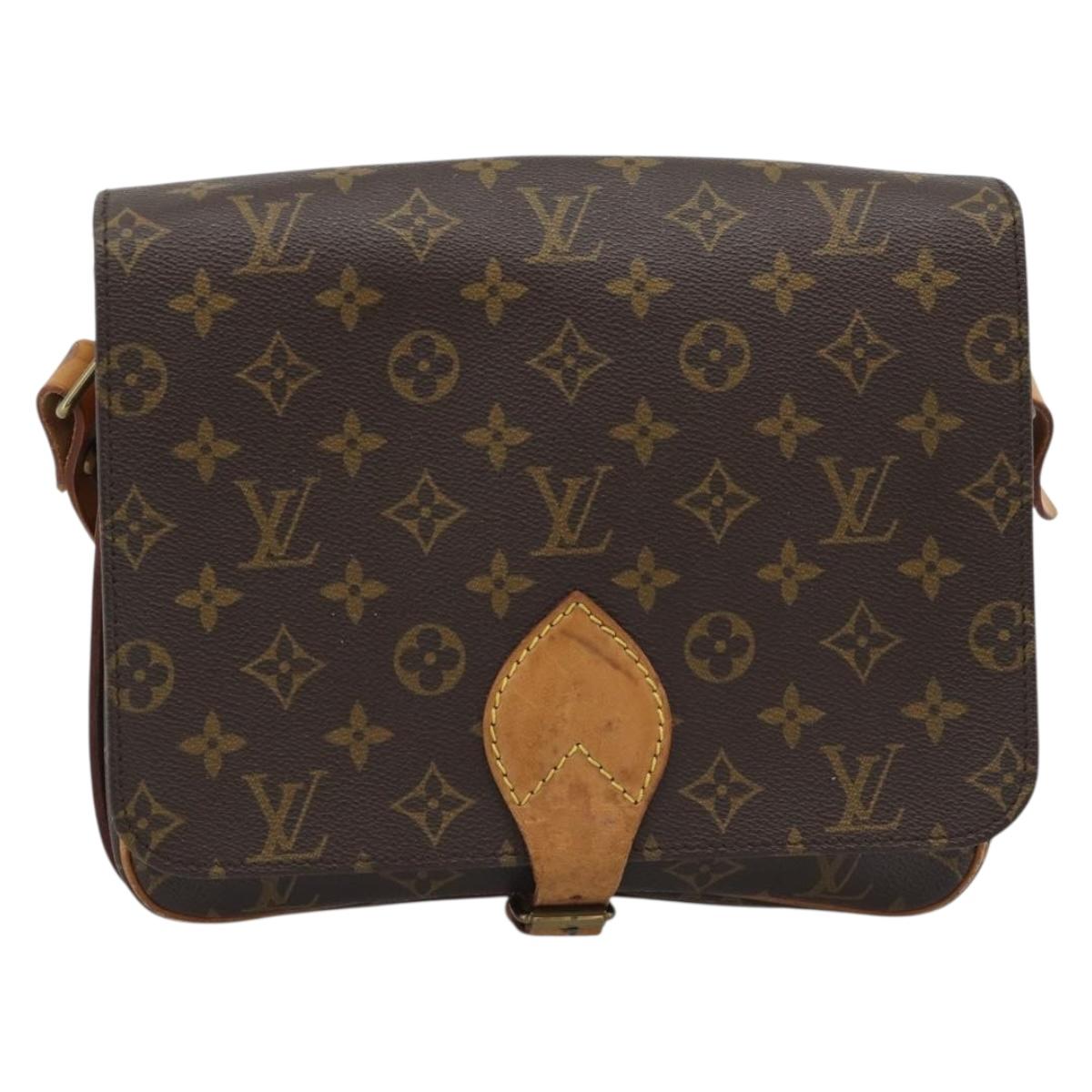 LOUIS VUITTON Monogram Cartouchiere GM Shoulder Bag M51252 LV Auth gh2296