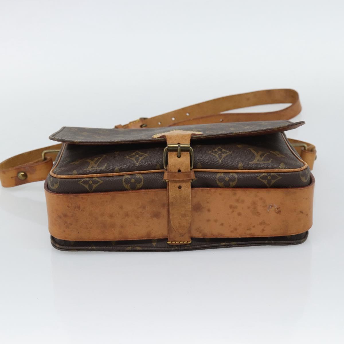 LOUIS VUITTON Monogram Cartouchiere GM Shoulder Bag M51252 LV Auth gh2296