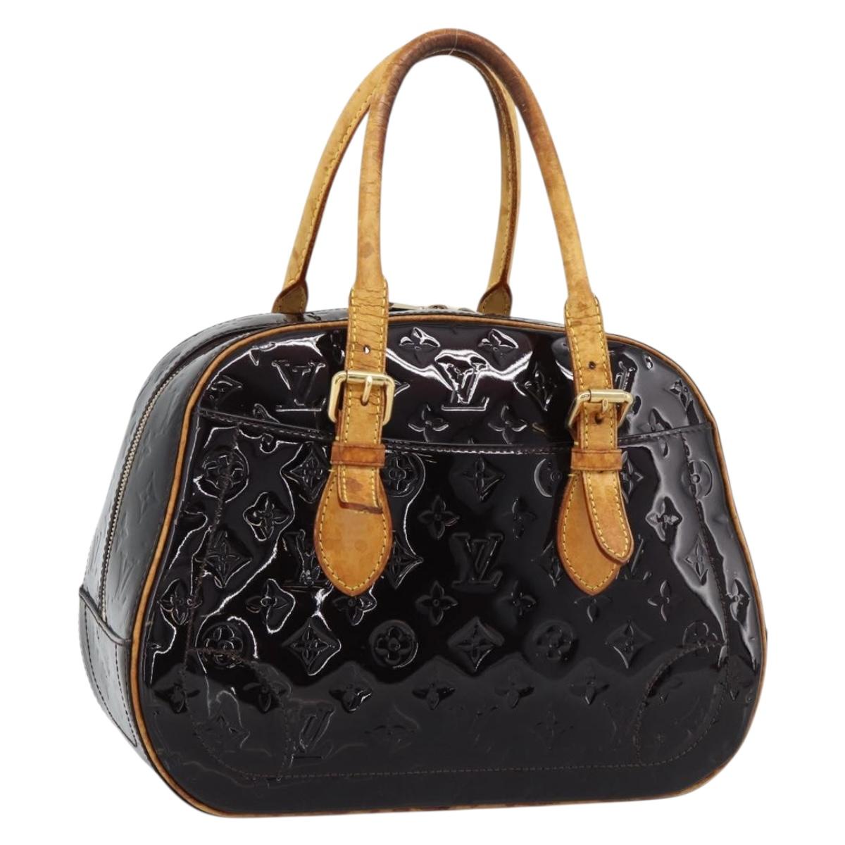 LOUIS VUITTON Monogram Vernis Summit Drive Hand Bag Amarante M93516 Auth gh2297