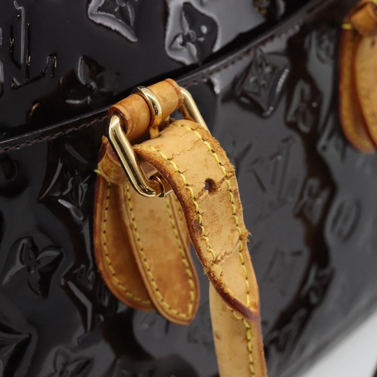 LOUIS VUITTON Monogram Vernis Summit Drive Hand Bag Amarante M93516 Auth gh2297