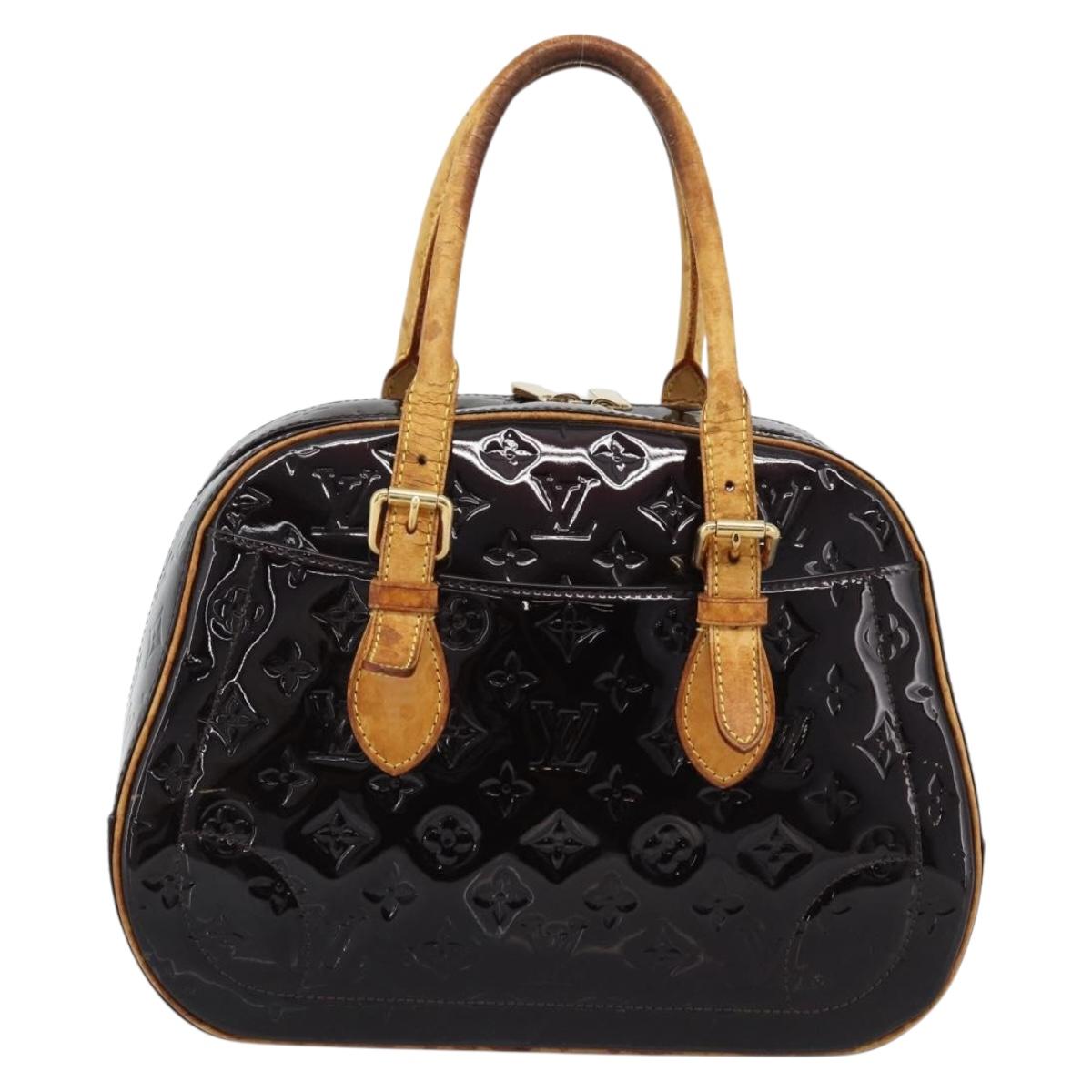 LOUIS VUITTON Monogram Vernis Summit Drive Hand Bag Amarante M93516 Auth gh2297