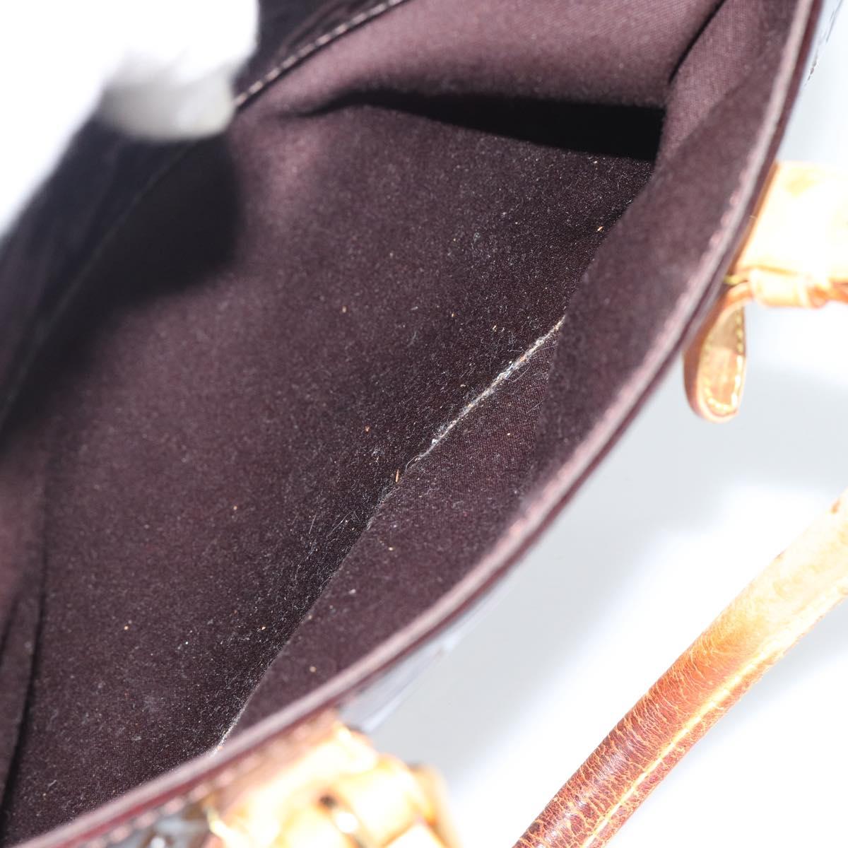 LOUIS VUITTON Monogram Vernis Summit Drive Hand Bag Amarante M93516 Auth gh2297