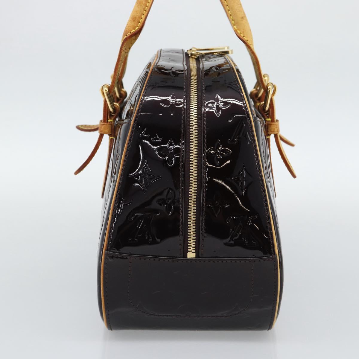 LOUIS VUITTON Monogram Vernis Summit Drive Hand Bag Amarante M93516 Auth gh2297