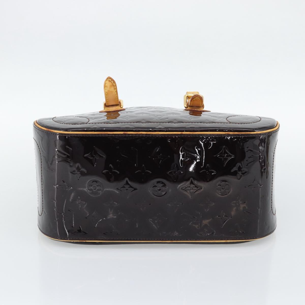 LOUIS VUITTON Monogram Vernis Summit Drive Hand Bag Amarante M93516 Auth gh2297