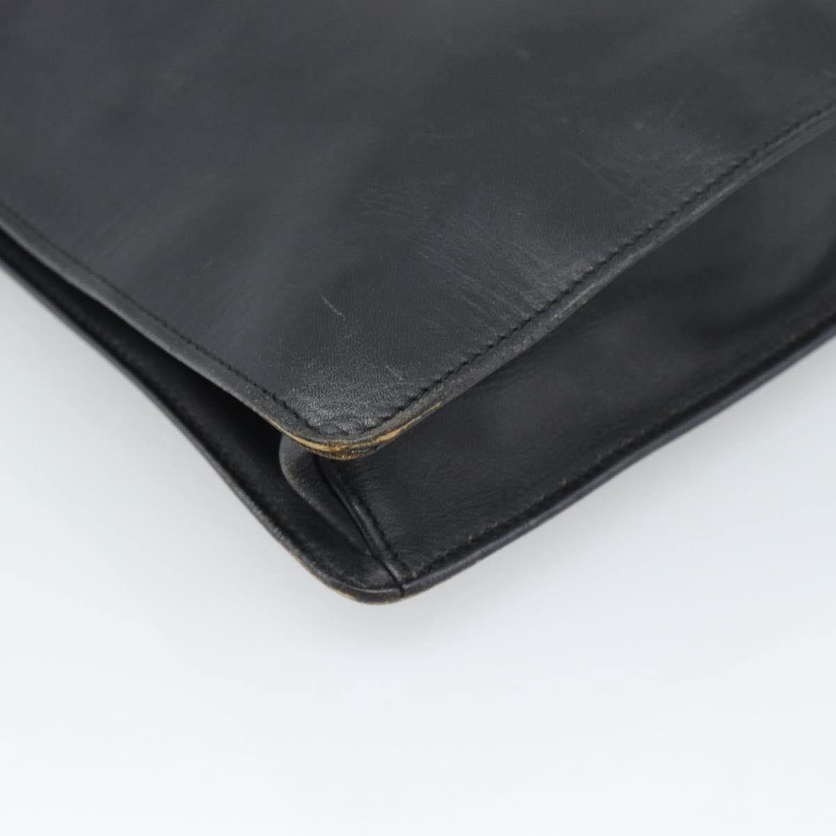 GUCCI Shoulder Bag Leather Black 001 2122 Auth gh2309