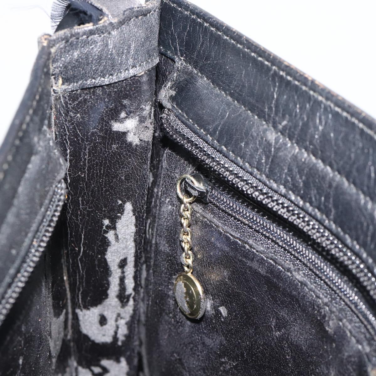 GUCCI Shoulder Bag Leather Black 001 2122 Auth gh2309