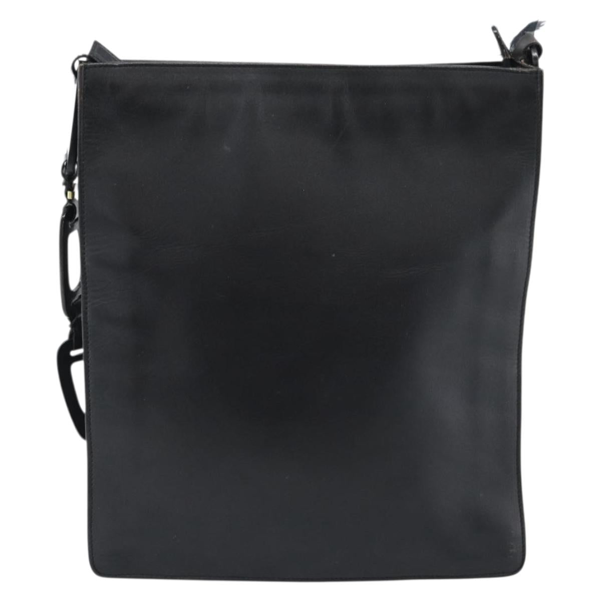 GUCCI Shoulder Bag Leather Black 001 2122 Auth gh2309