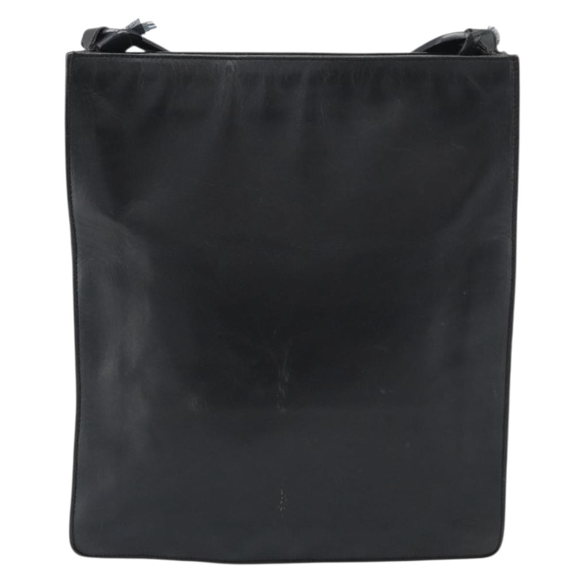 GUCCI Shoulder Bag Leather Black 001 2122 Auth gh2309