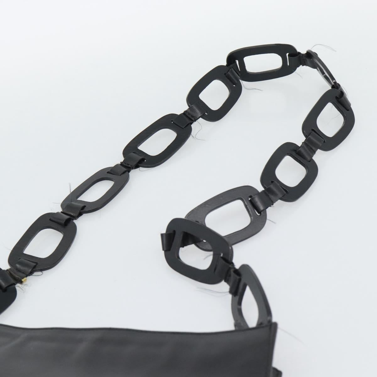 GUCCI Shoulder Bag Leather Black 001 2122 Auth gh2309