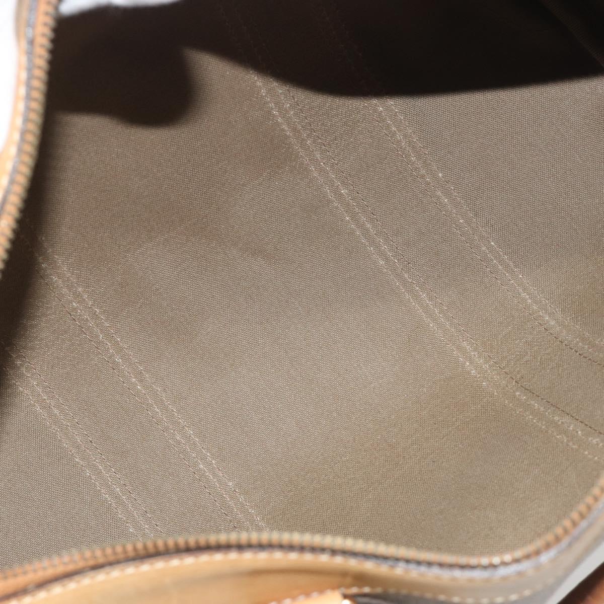GUCCI Micro GG Web Sherry Line Boston Bag PVC Beige 58 012 534 40 Auth gh2316A