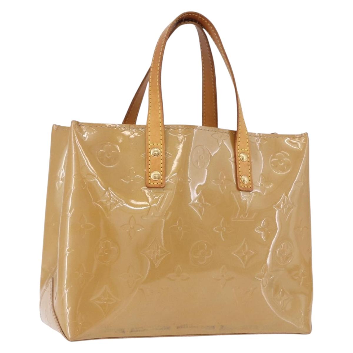 LOUIS VUITTON Monogram Vernis Reade PM Hand Bag Noisette M91334 LV Auth gh2317
