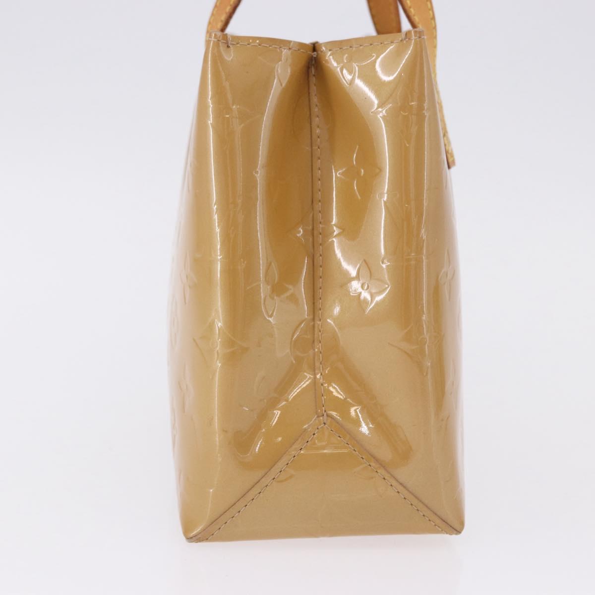 LOUIS VUITTON Monogram Vernis Reade PM Hand Bag Noisette M91334 LV Auth gh2317
