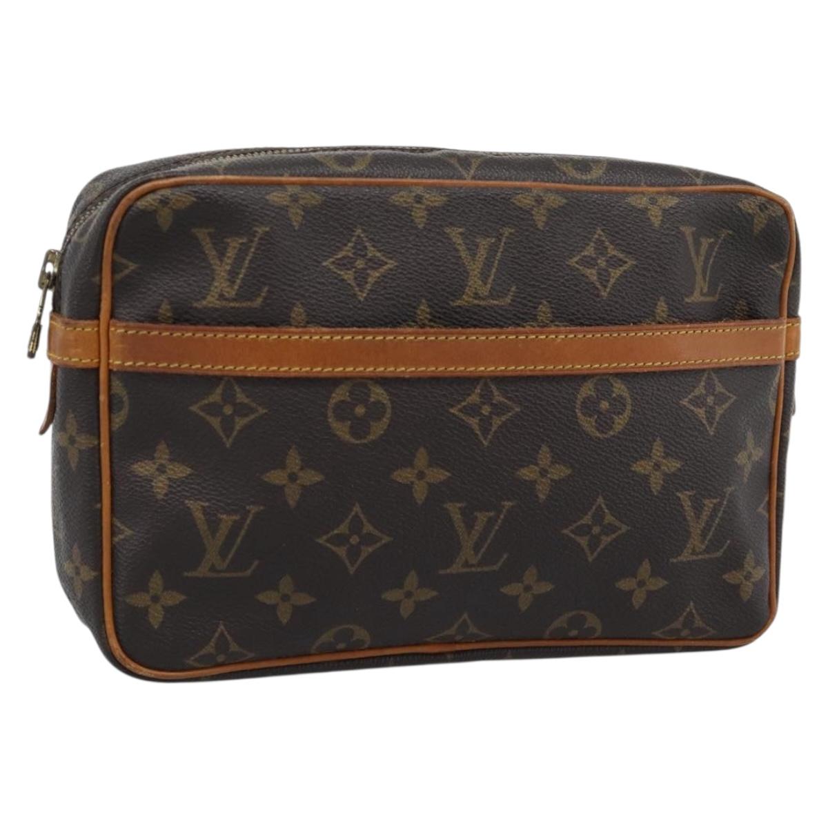 LOUIS VUITTON Monogram Compiegne 23 Clutch Bag M51847 LV Auth gh2318