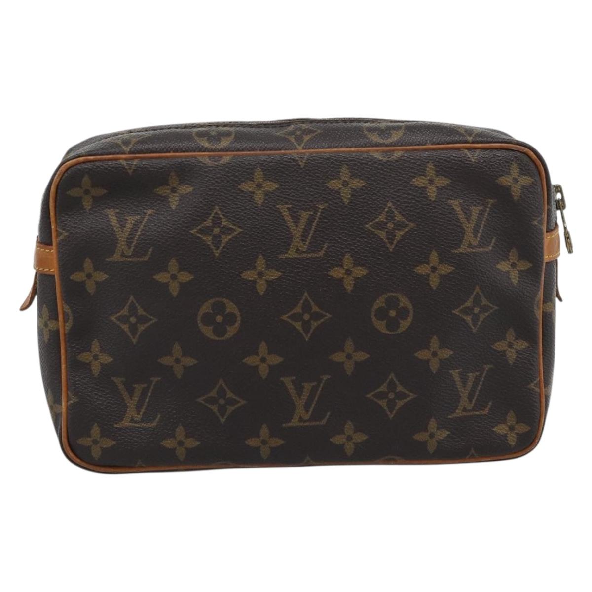 LOUIS VUITTON Monogram Compiegne 23 Clutch Bag M51847 LV Auth gh2318