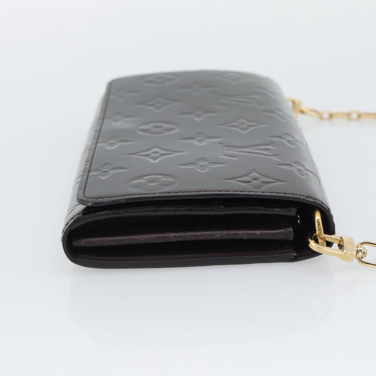 LOUIS VUITTON Monogram Vernis Portefeiulle Sarah Chain M90088 LV Auth gh2334V