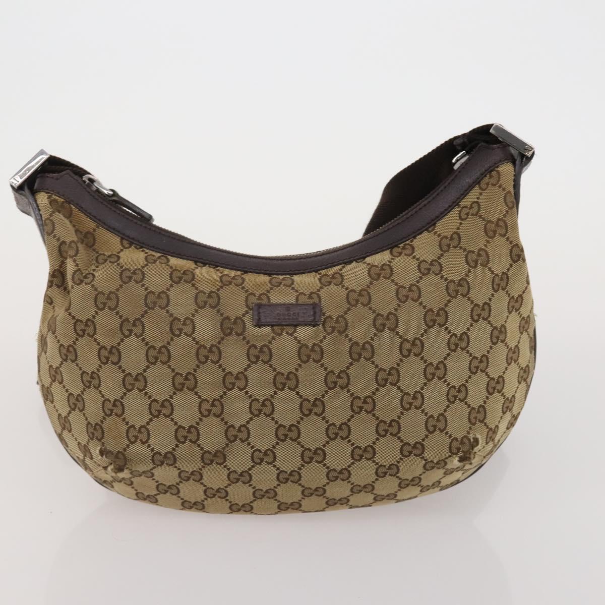 GUCCI GG Canvas Shoulder Bag Hand Bag 3 Set Beige Pink Silver Auth gh2336