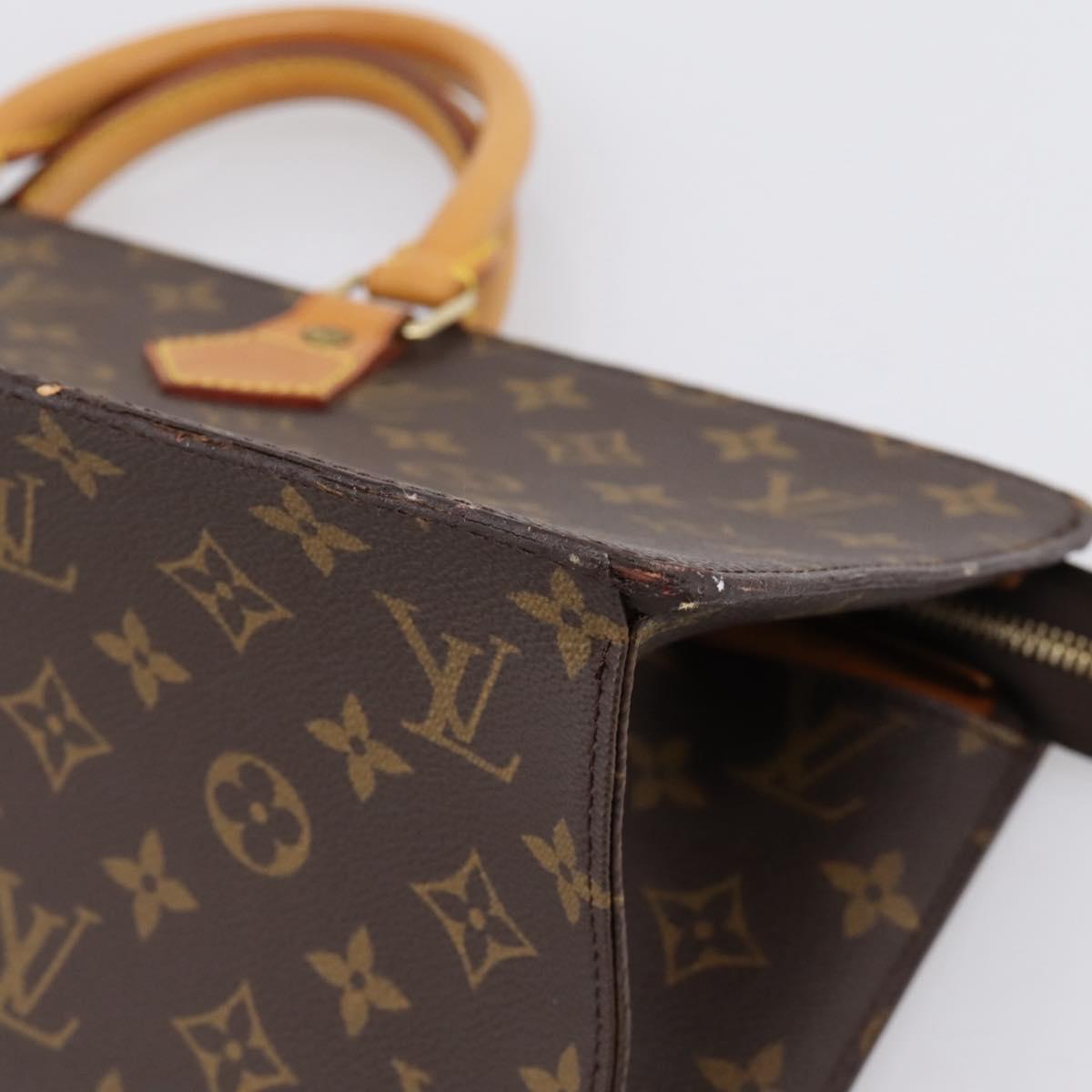 LOUIS VUITTON Monogram Sac Triangle Hand Bag M51360 LV Auth gh2339A