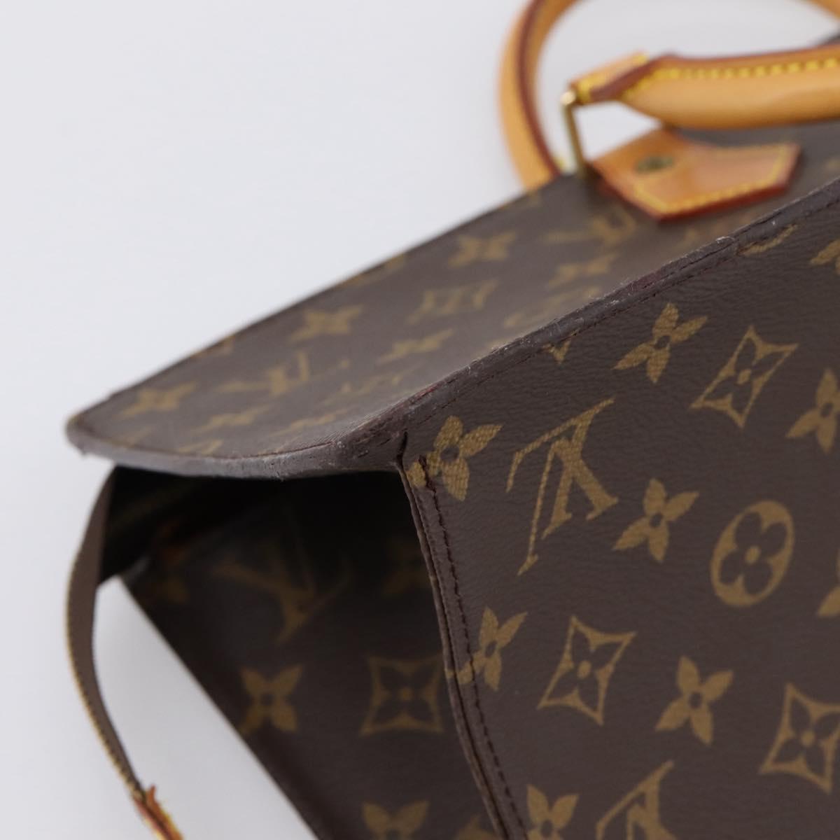 LOUIS VUITTON Monogram Sac Triangle Hand Bag M51360 LV Auth gh2339A
