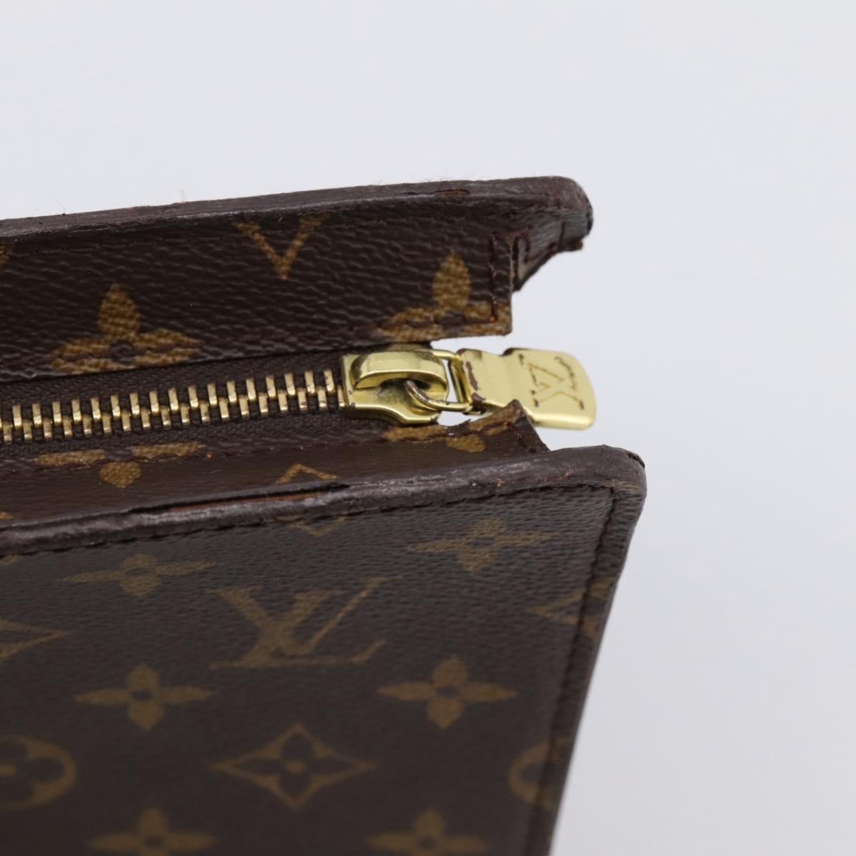 LOUIS VUITTON Monogram Sac Triangle Hand Bag M51360 LV Auth gh2339A